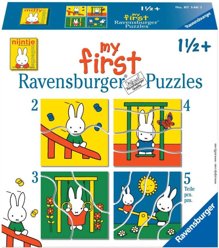 Ravensburger puzzel my first puzzles nijntje 2-3-4-5 stukjes