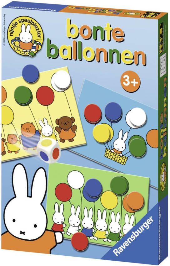 Ravensburger nijntje bonte ballonnen speel- en leerspel