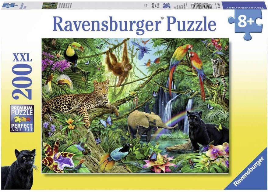 Ravensburger puzzel 200 stukjes XXL dieren in de jungle