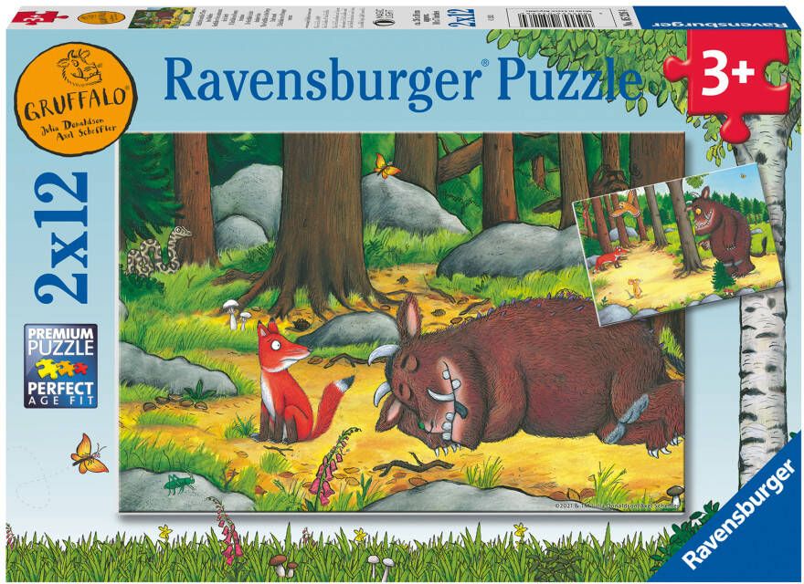 Ravensburger puzzel 2x12 stukjes the gruffalo