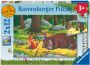 Ravensburger puzzel The Gruffalo 2x 12 stukjes Kinderpuzzel - Thumbnail 2
