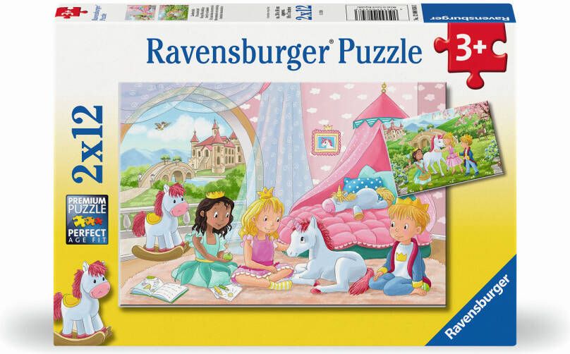 Ravensburger puzzel Prince & Princess Twee puzzels 12 stukjes kinderpuzzel