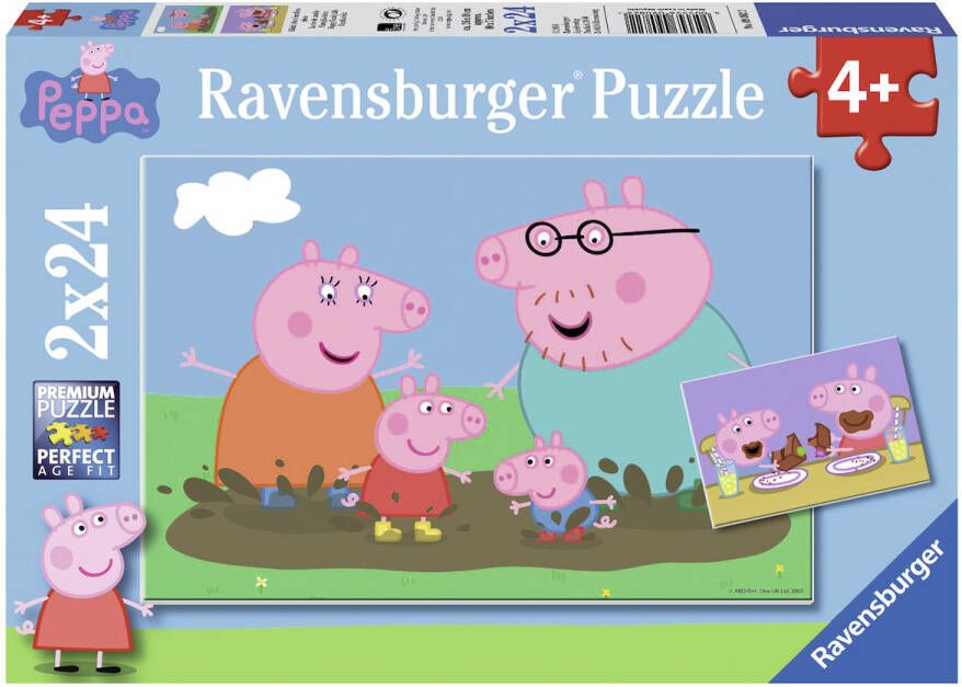 Ravensburger puzzel 2x24 stukjes Peppa big