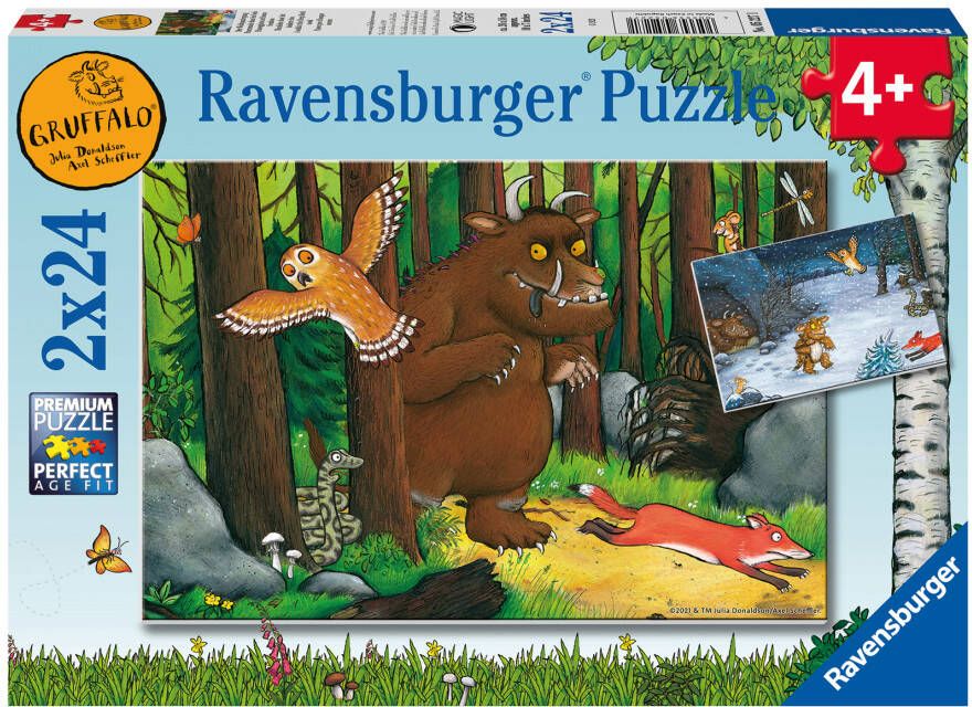 Ravensburger puzzel 2x24 stukjes the gruffalo