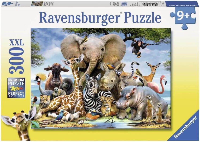 Ravensburger puzzel 300 stukjes Afrikaanse vrienden