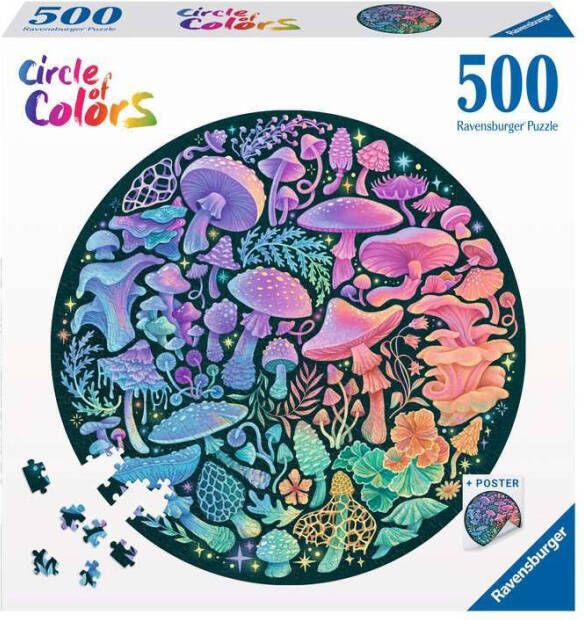 Ravensburger Circle of Colors Champignons Legpuzzel 500 stukjes