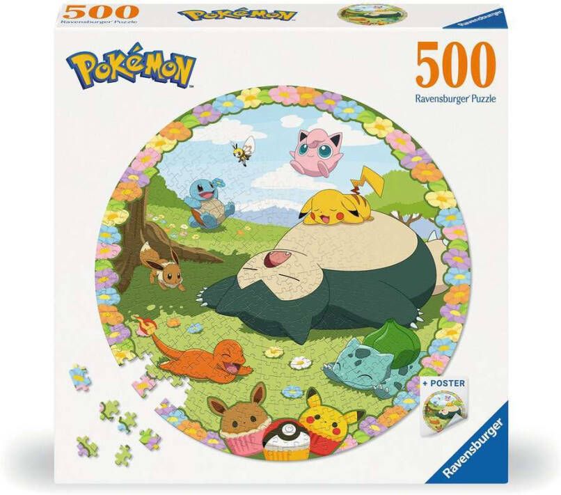 Ravensburger Round puzzle Pokémon Ronde Legpuzzel 500 stukjes