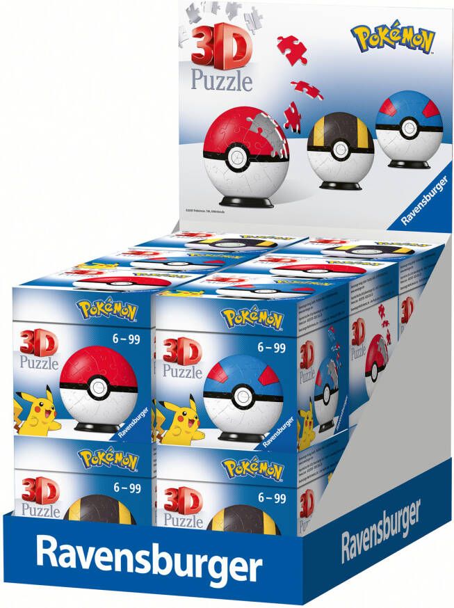 Ravensburger puzzel 54 stukjes 3D pokemon blauw