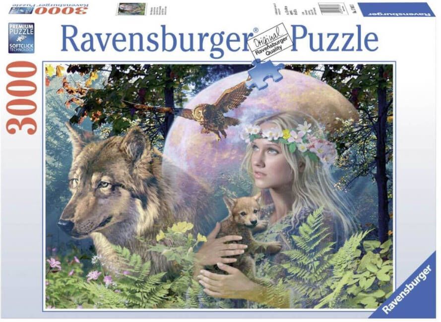 Ravensburger puzzels 3000 stukjes Wolven in de maneschijn