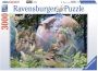 Ravensburger puzzel Wolven in de maneschijn Legpuzzel 3000 stukjes - Thumbnail 2