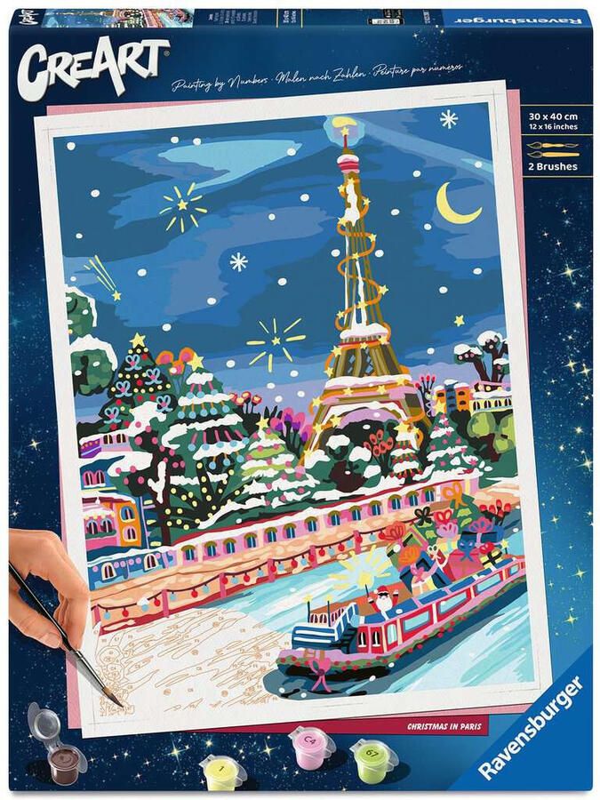 Ravensburger schilderen op nummer christmas in Paris