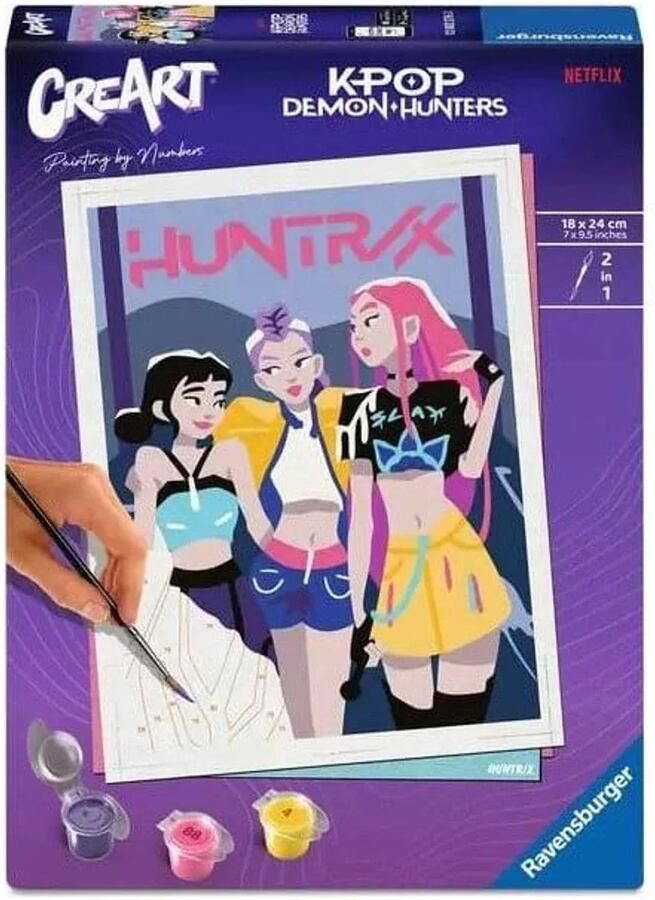 Ravensburger schilderen op nummer K-Pop Demon Hunters Huntr X