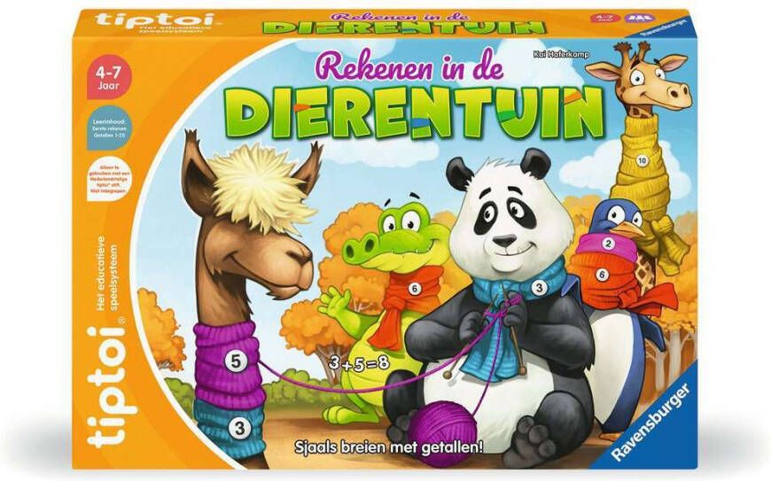 Ravensburger tiptoi rekenen in de dierentuin