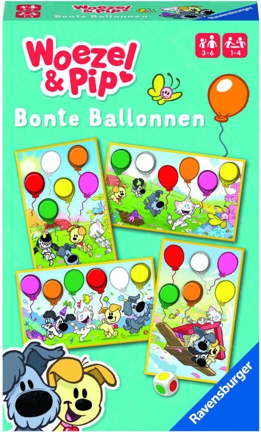 Ravensburger Woezel en Pip bonte ballonnen