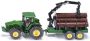 Siku John Deere 8430 Tractor Met Bosbouw Aanhanger Groen (1945) - Thumbnail 2