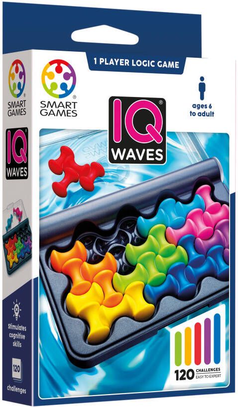 SmartGames IQ Waves 120 opdrachten reisspel denkspel