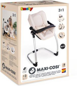 Smoby maxi Cosi + high chair beige