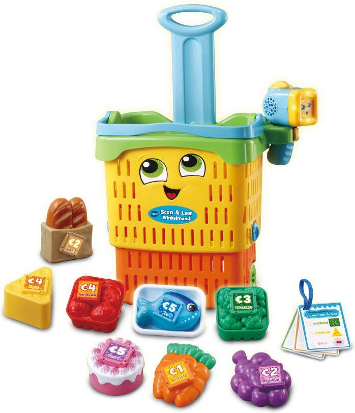 VTech Winkelmand Scan & Leer 19 X 32 X 29 Cm Geel rood 12-delig