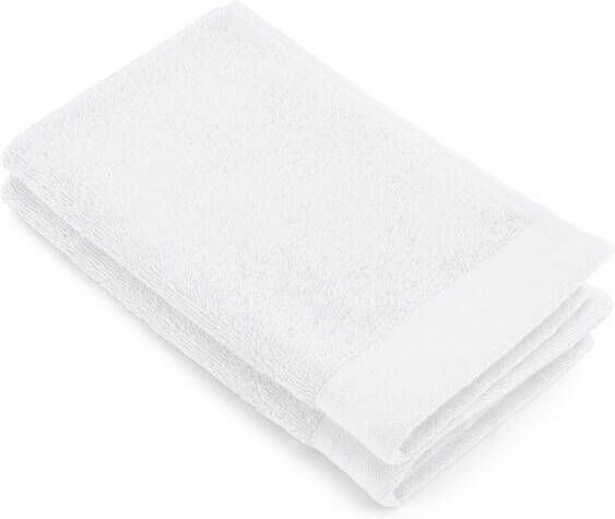 Walra gastendoek soft cotton wit 30x50 cm set van 2