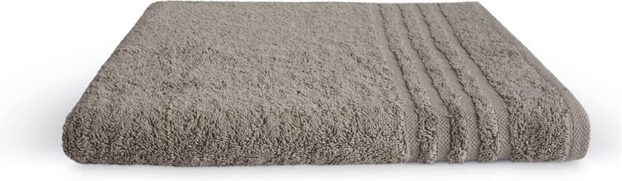 Walra Byrklund baddoek bath basics taupe 50x100 cm
