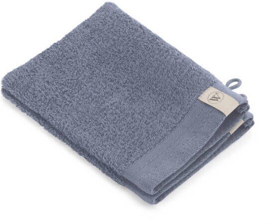 Walra washand soft cotton indigo set van 2