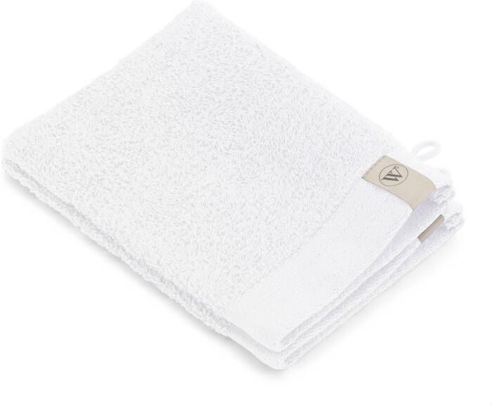 Walra washand soft cotton wit set van 2