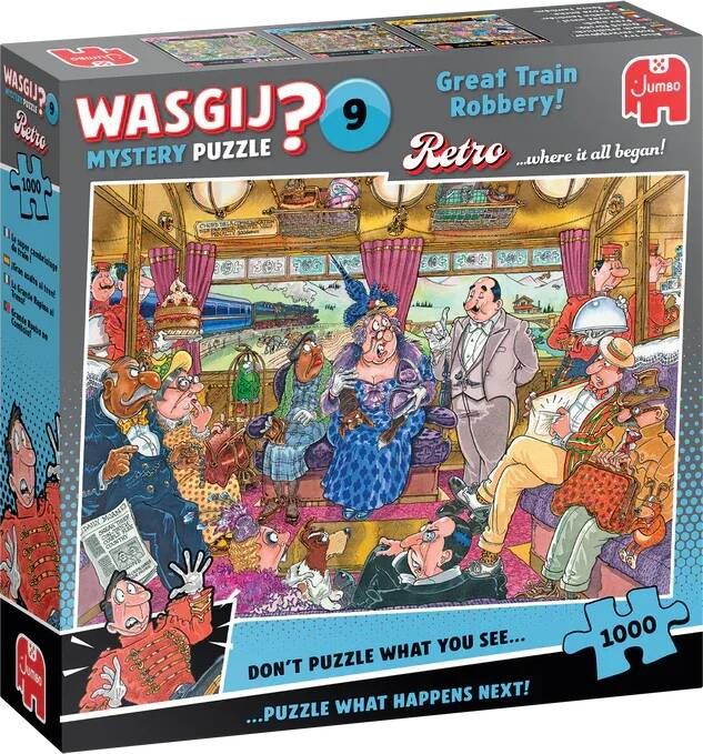 Wasgij Jumbo ? Retro original 9 klein de grote treinroof! 1000 stukjes