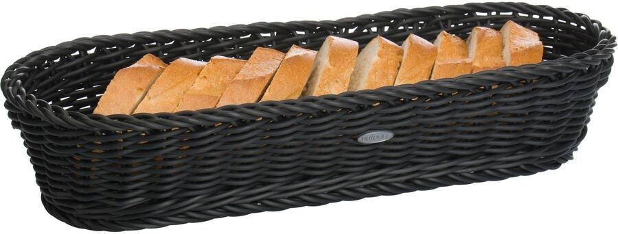 Westmark Baguettemand ovaal 40 x 16 x 8 cm zwart