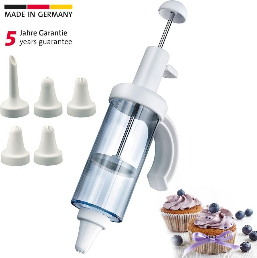 Westmark Garneerspuit 18 cl 6-delig Wit - Foto 2