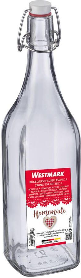 Westmark Beugelfles Weckfles Vierkant 1 liter