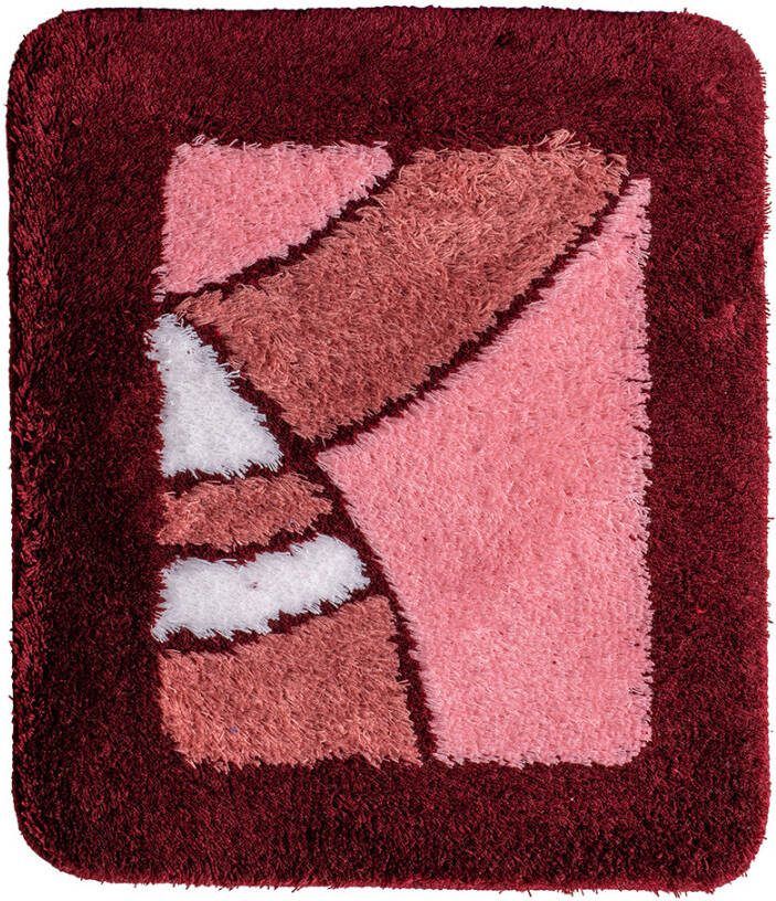 Coppens Wicotex bidetmat 50x60cm. acryl bordeaux design