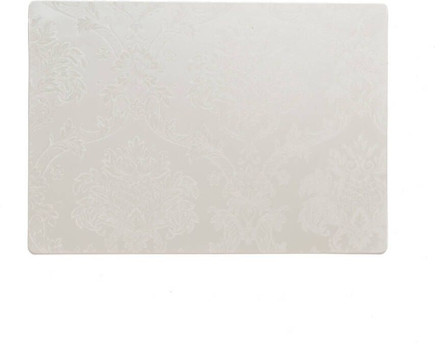 Wicotex Stevige luxe Tafel placemats Amatista wit 30 x 43 cm Placemats
