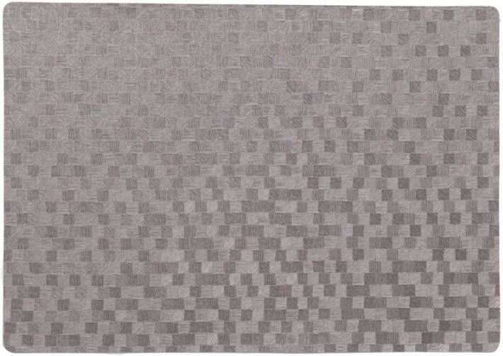 Wicotex Stevige luxe Tafel placemats Stones grijs 30 x 43 cm Placemats