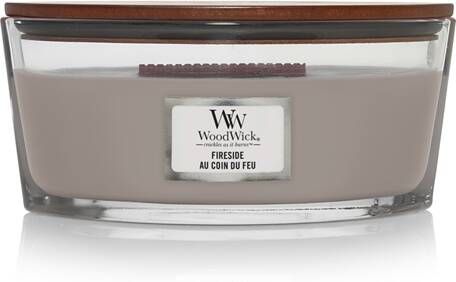 WoodWick fireside au coin de feu ellipse candle