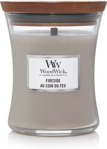 Woodwick Geurkaars Medium Fireside 11 cm ø 10 cm