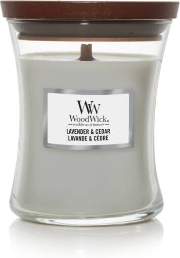 WoodWick Lavender & cedar medium candle