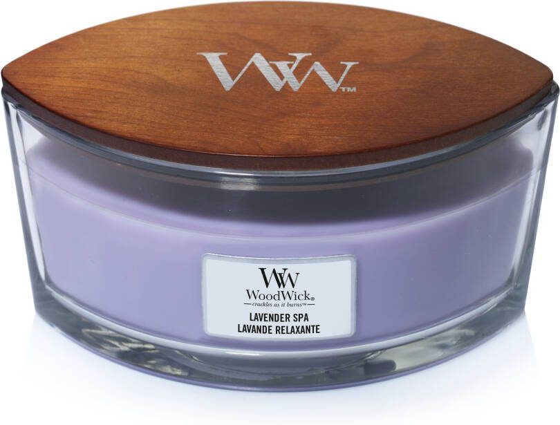 Woodwick Geurkaars Ellipse Lavender Spa 9 cm 19 cm