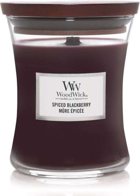 Woodwick Geurkaars Medium Spiced Blackberry 11 cm ø 10 cm