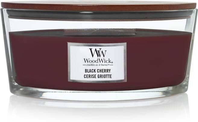 Woodwick Geurkaars Ellipse Black Cherry 9 cm 19 cm