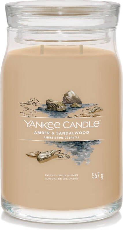 Yankee Candle Amber & sandalwood signature large jar