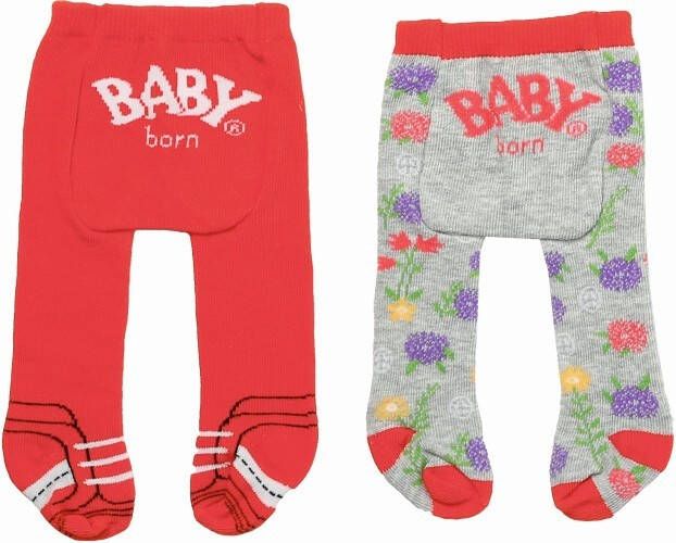 Zapf Creation Baby Born Maillot Trend 2-pack: rood grijs