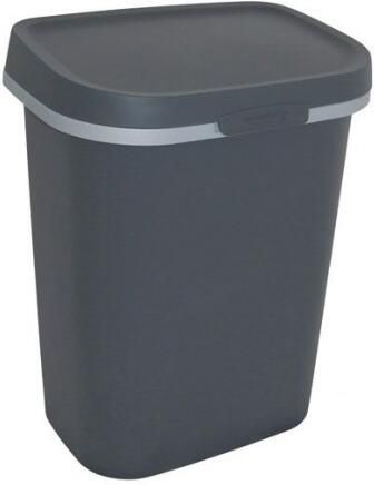 Curver Vuilnisbak Mistral Flat Recycled Pvc Antraciet 25l - Foto 2