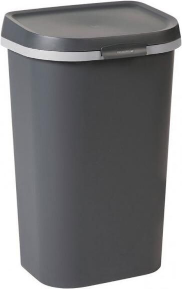 Curver Mistral Flat Prullenbak 50L Antraciet Recycled Kunststof