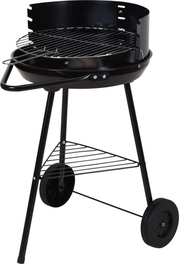 BBQ Collection Barbecue Bbq Rond Half Open Verrijdbaar 41 5x70x41 5cm Zwart Grijs - Foto 2