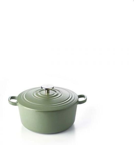 BK Bourgogne braadpan Ø 24 cm groen gietijzer inductie - Foto 4