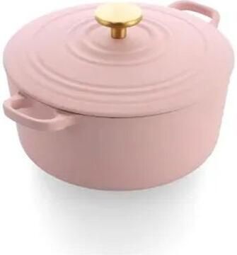 BK Bourgogne Braadpan Blush Pink 24 Cm Gietijzer - Foto 3