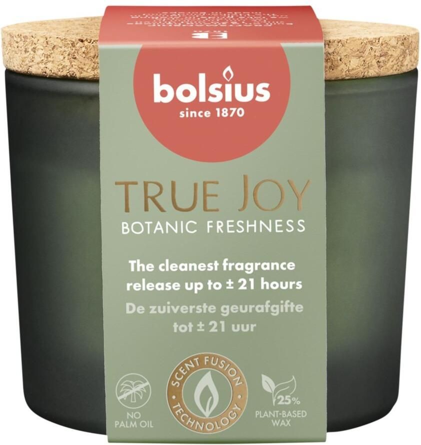 Bolsius Geurglas Met Kurk 66 83 True Joy Botanic Freshness