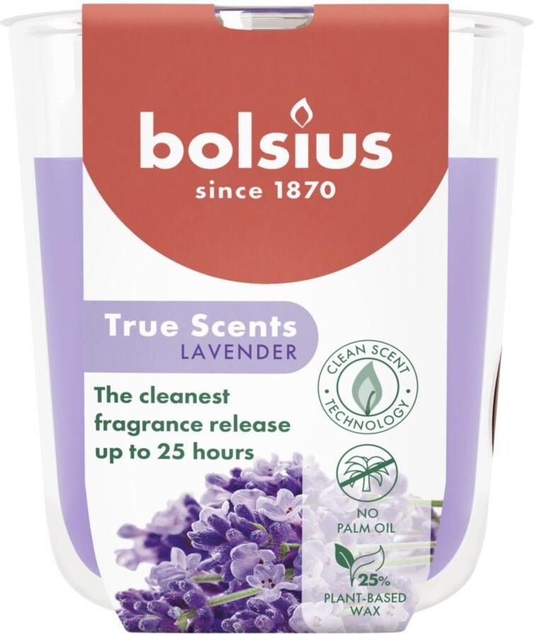 Bolsius Geurglas True Scents Lavender 80 73