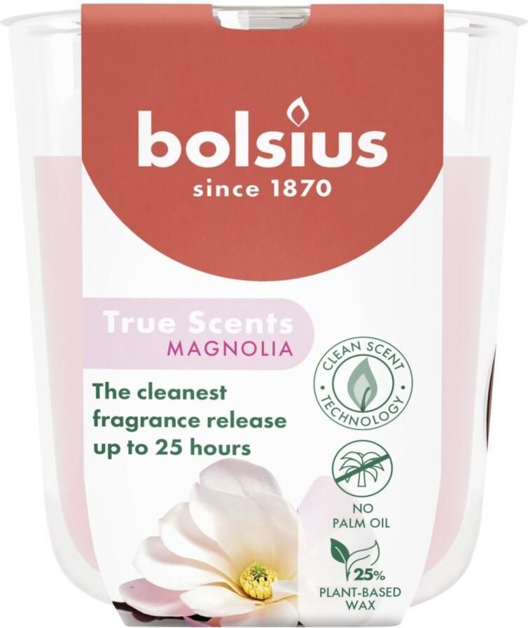 Bolsius Geurglas True Scents Magnolia 80 73