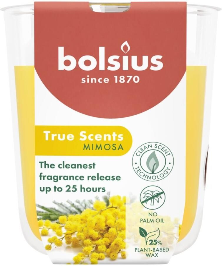 Bolsius Geurglas True Scents Mimosa 80 73